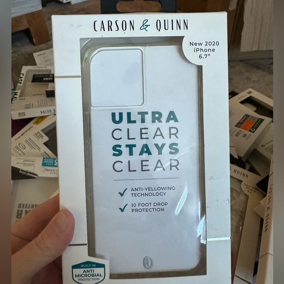 Carson and Quinn Clear Case iPhone 12 Pro Max - Picture 1 of 2